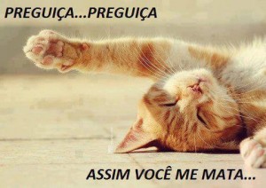 que preguiça