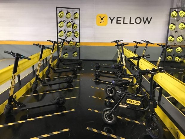 Patinetes elétricos compartilhados da Yellow chegam ao Rio de Janeiro