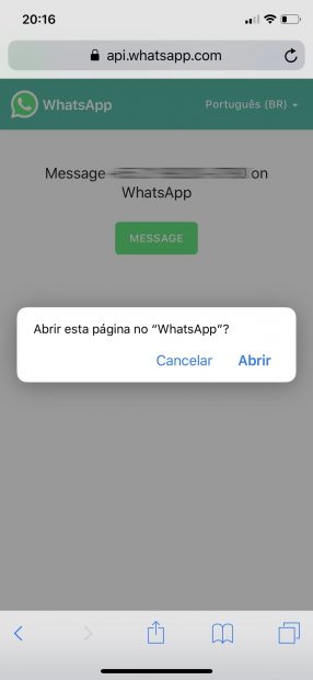 Como conversar com alguém no WhatsApp sem salvar o número da pessoa